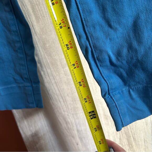 Everlane The Organic Straight-Leg Pant Cropped Blue Double Button NEW Size 8 - Picture 9 of 9